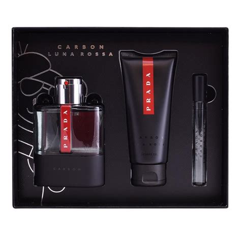 prada luna rossa carbon 3-piece holiday gift set|Prada carbon 100ml gift set.